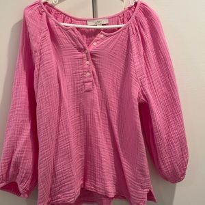 Loft pink blouse